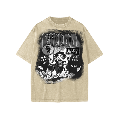 Kiddoo Snow Washed Kids T-Shirt