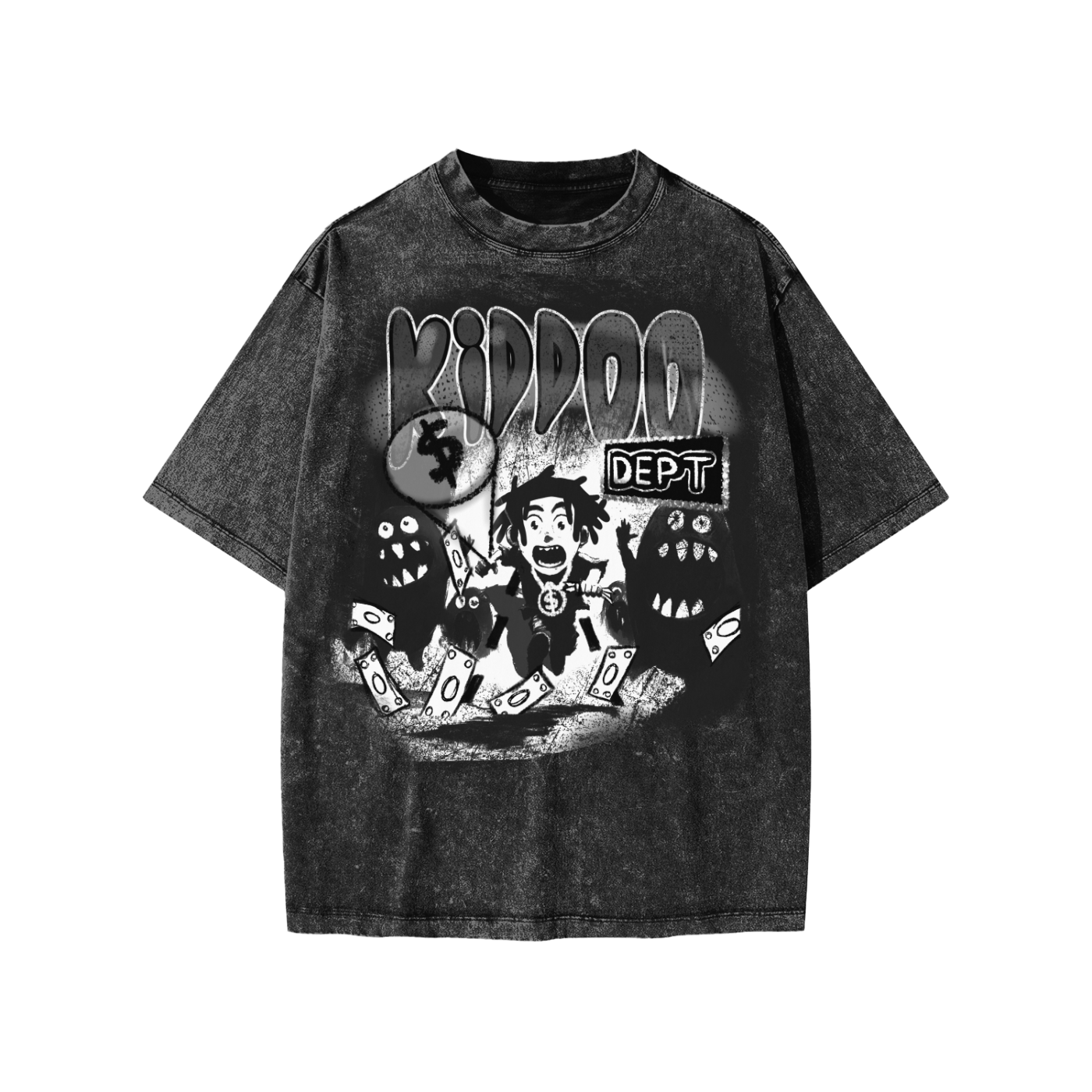 Kiddoo Snow Washed Kids T-Shirt