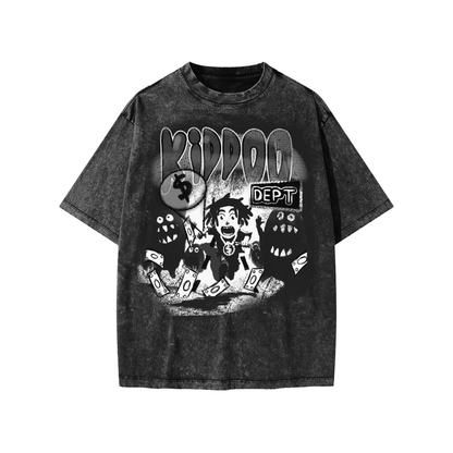 Kiddoo Snow Washed Kids T-Shirt