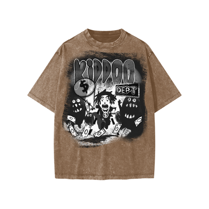 Kiddoo Snow Washed Kids T-Shirt