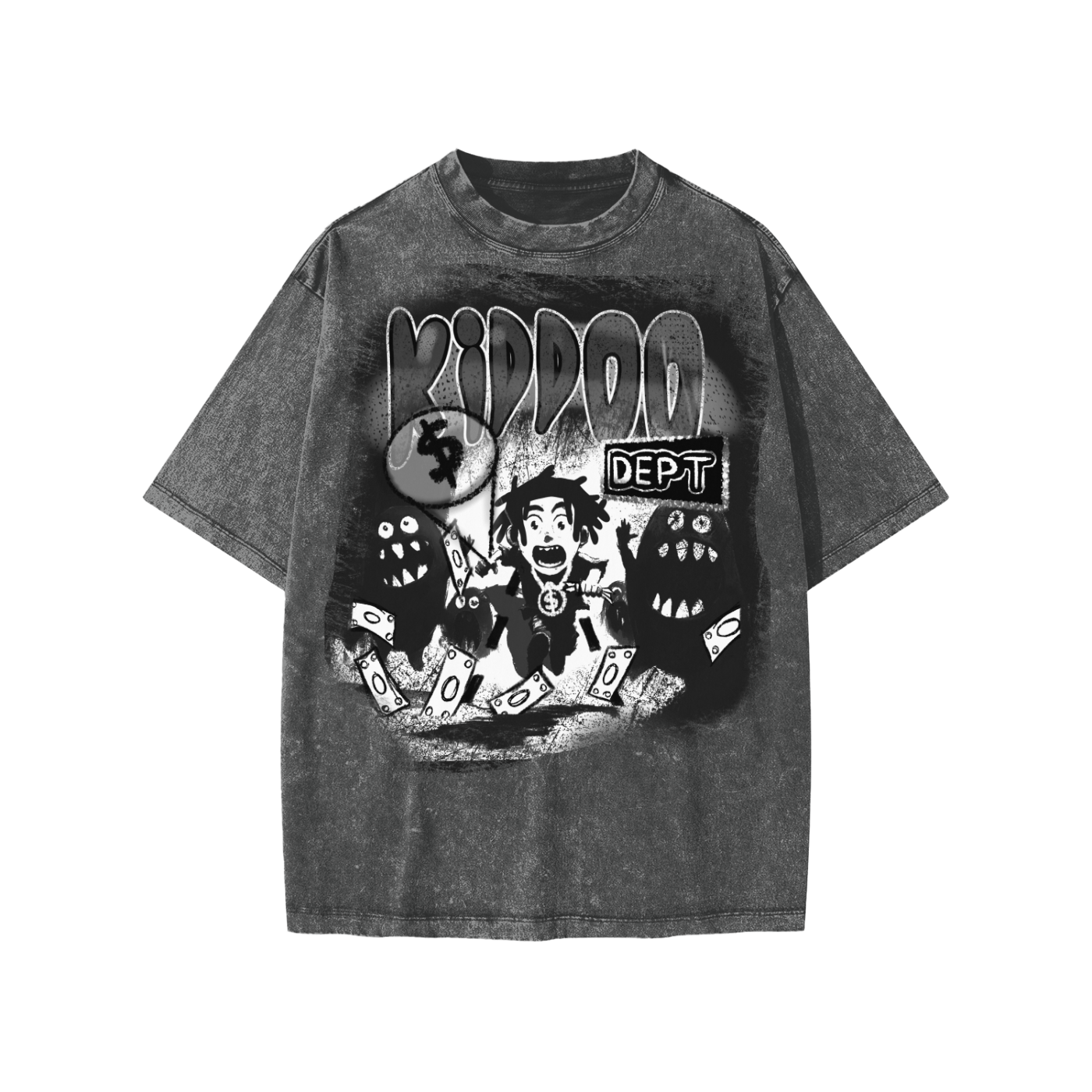 Kiddoo Snow Washed Kids T-Shirt