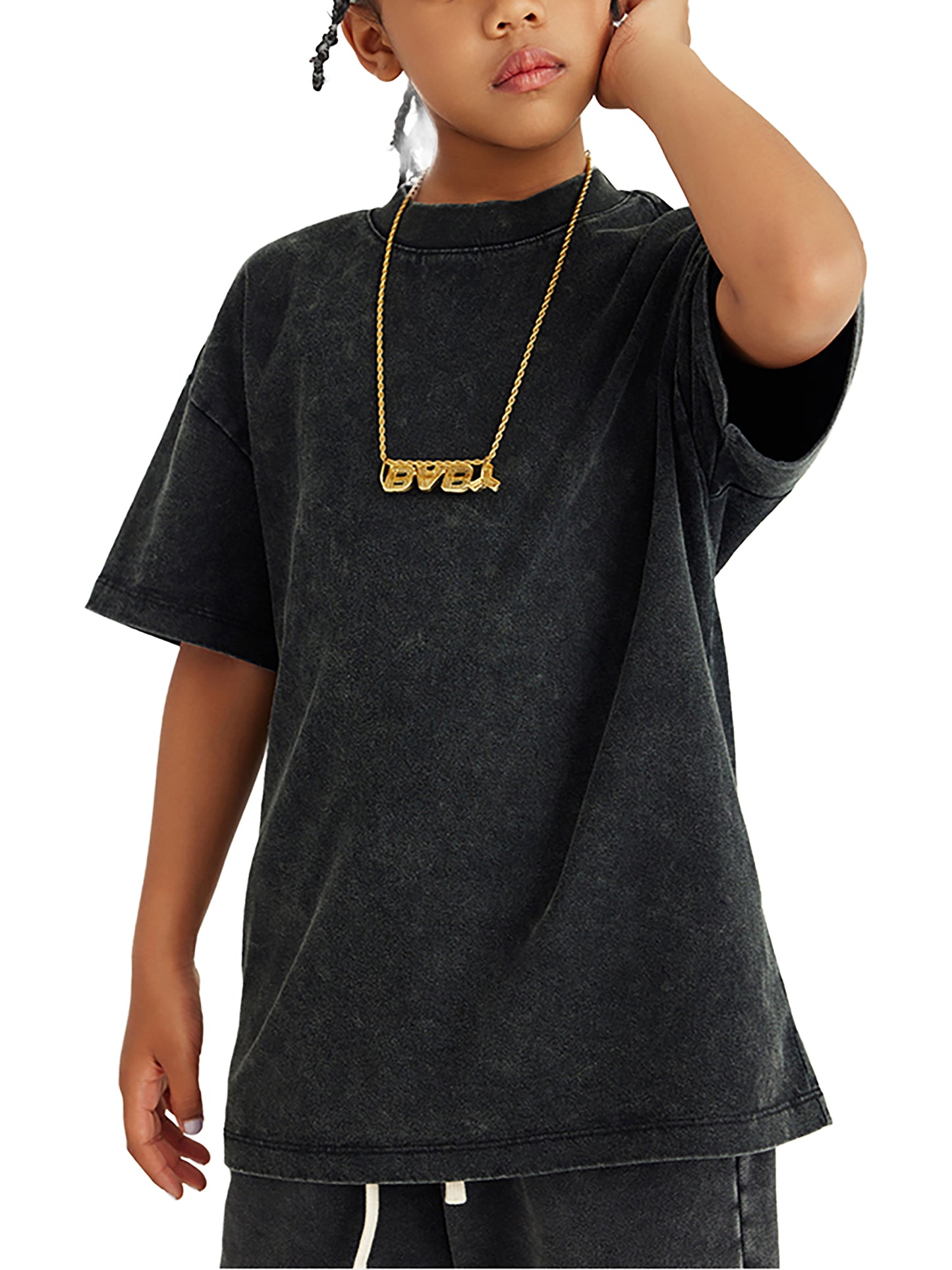 Kiddoo Snow Washed Kids T-Shirt
